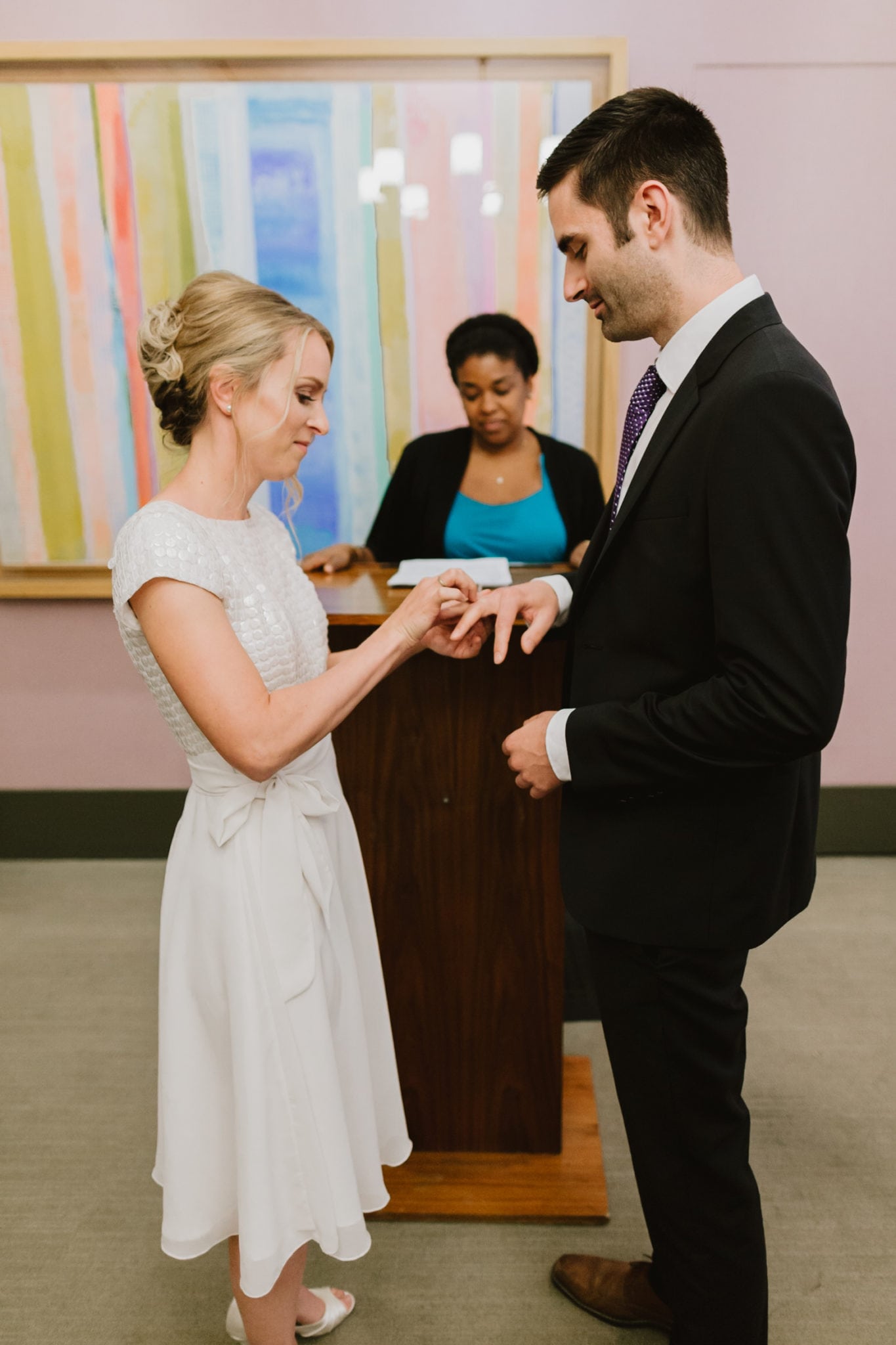 NYC City Hall wedding ceremony photos