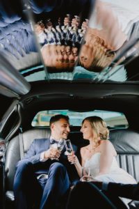 Limo wedding elopement