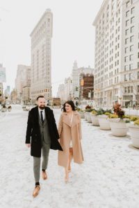 Flatiron NYC Wedding couple
