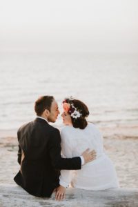 Montauk bride and groom