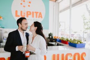 Tacombi Montauk Wedding bride and groom