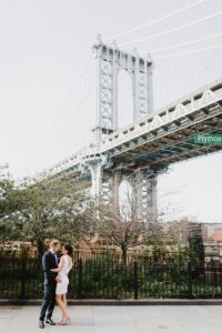 Brooklyn Bridge wedding couple photos