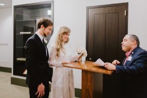 City Clerk wedding couple