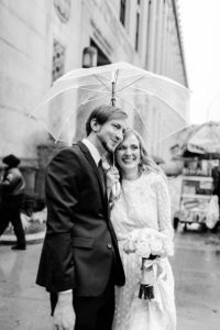 City Clerk rainy day nyc wedding