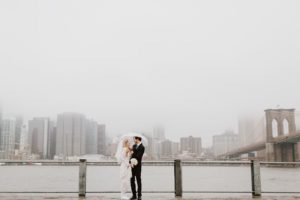 Rainy wedding day NYC