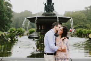 Bethesda fountain bride and groom