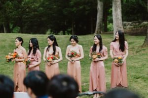 MIT Endicott House bridesmaids