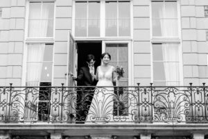 MIT Endicott House wedding couple