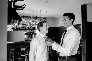 Roundhouse Beacon NYC groom getting ready