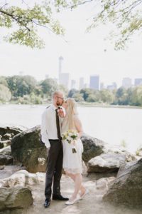 central park wedding with skyline
