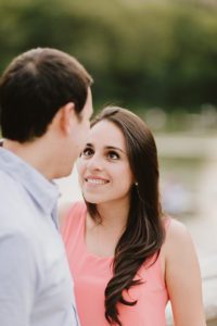 woman looking at man