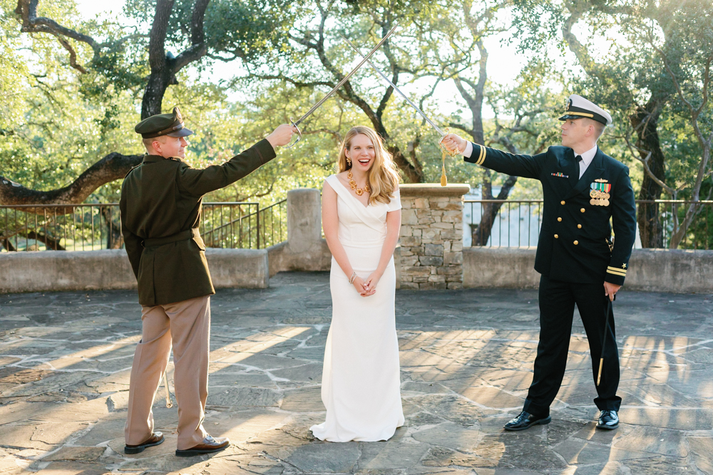 Bride at her Hill Country wedding venue