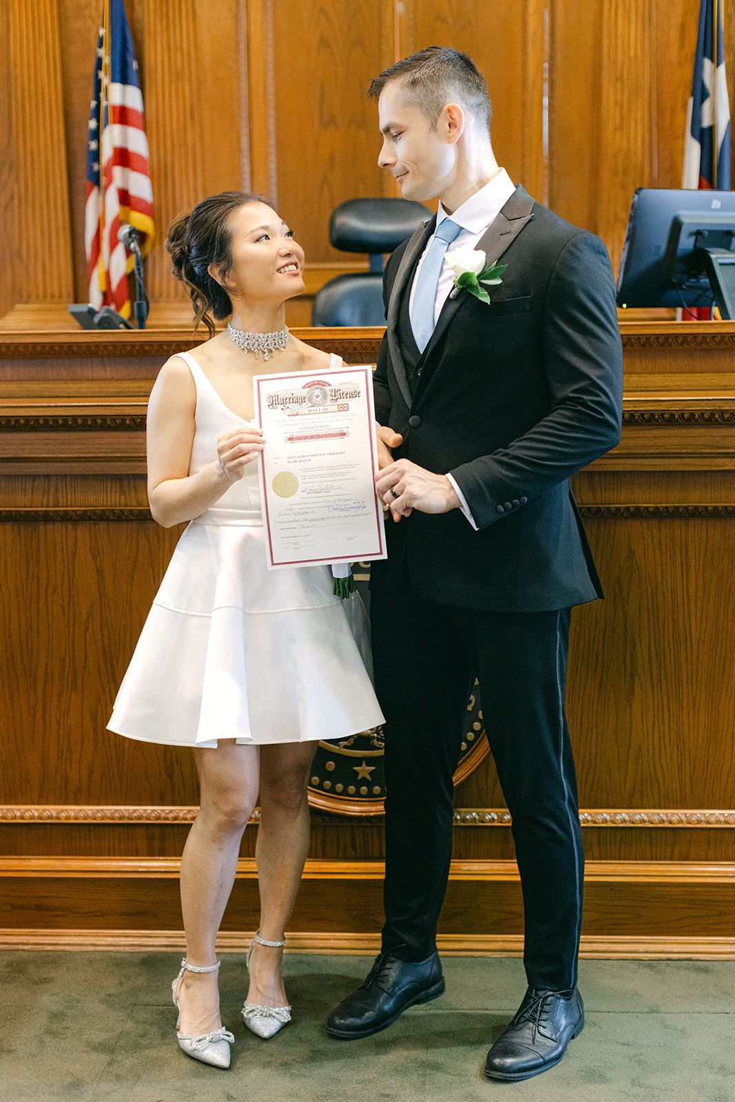 Fort Worth Courthouse wedding