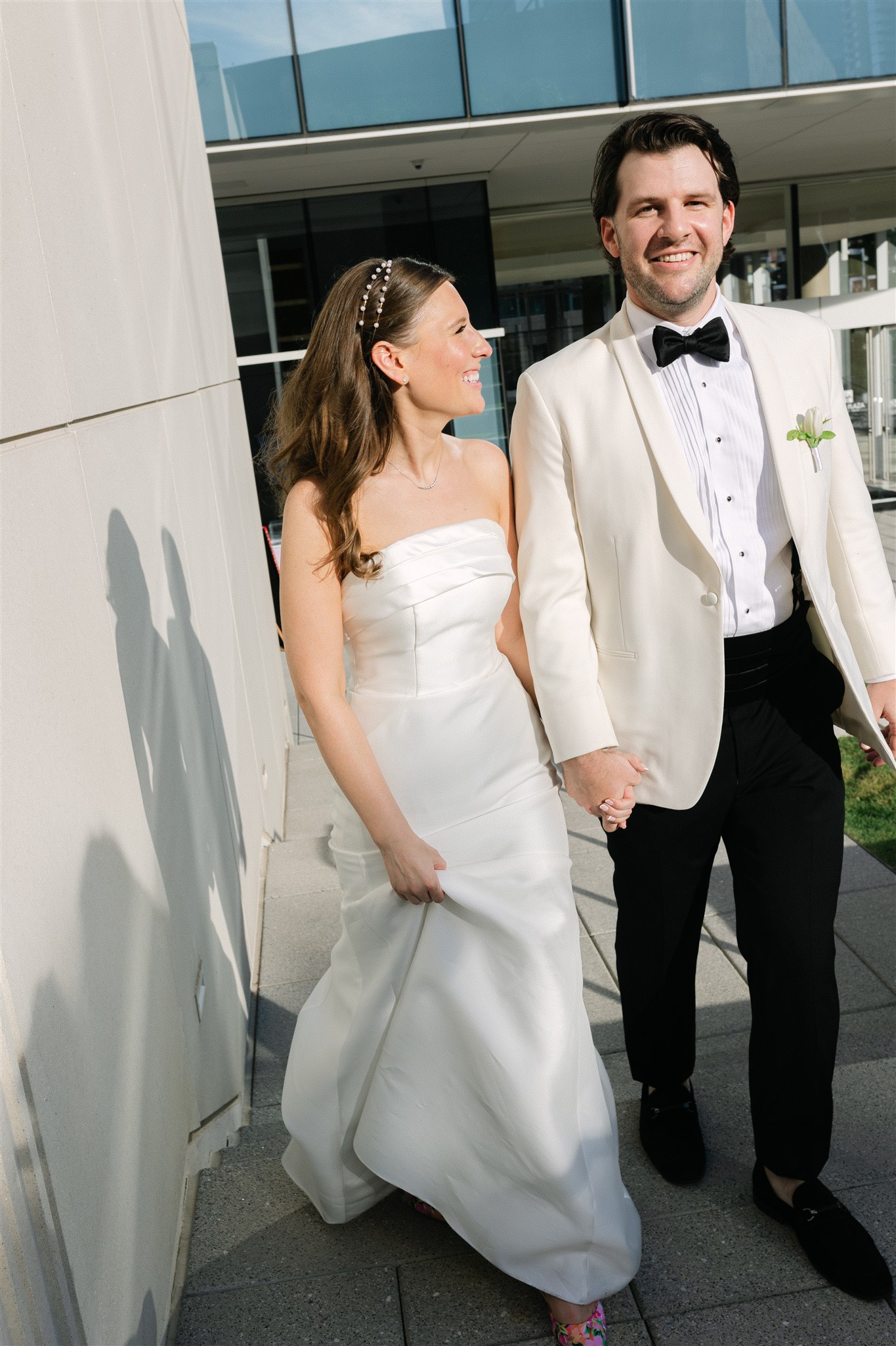 bride and groom grand entrance