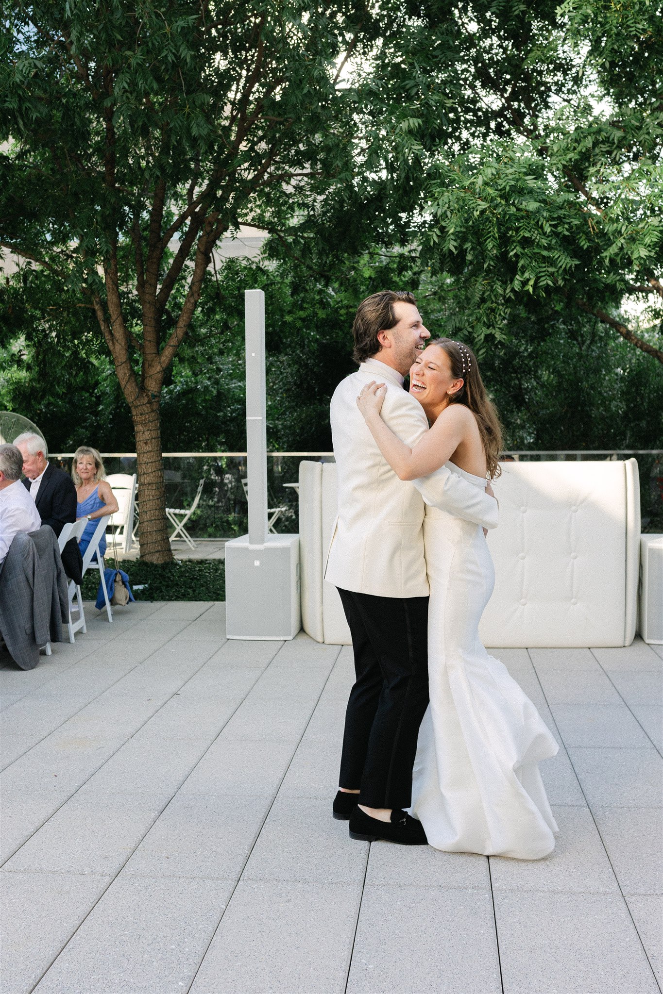 bride and groom first dance