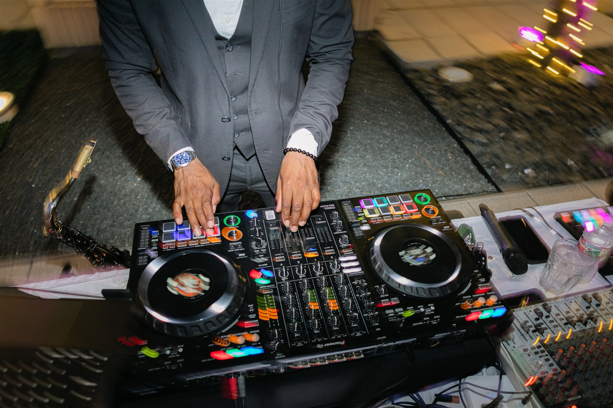 DJ at a wedding reception