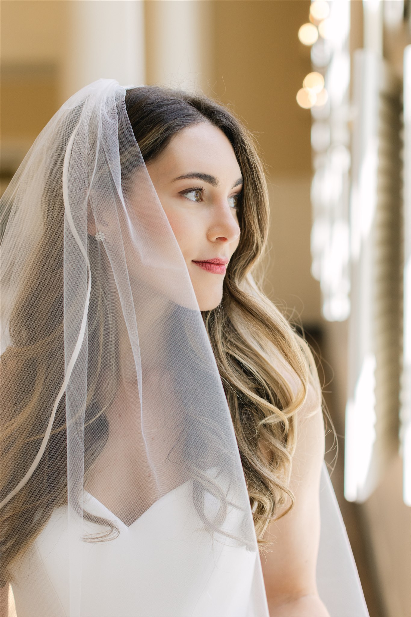 bridal portraits at the Perkins Chapel in dallas texas