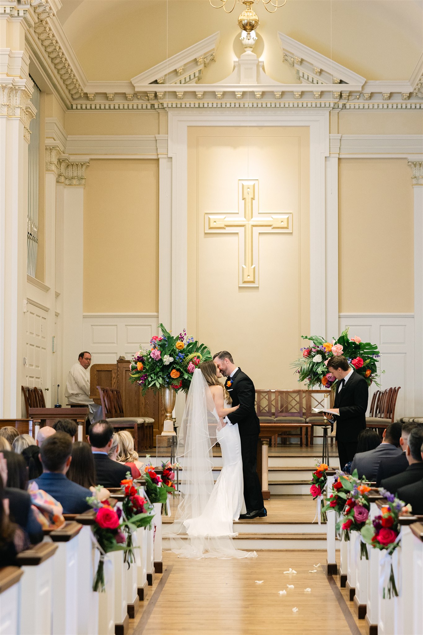 first kiss as husband and wife