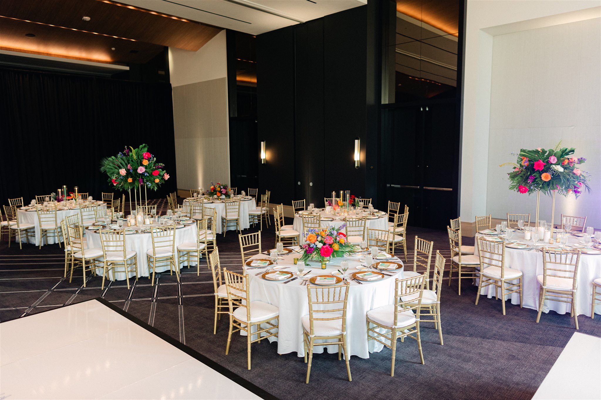 wedding reception for a Dallas hotel wedding at  JW Marriot