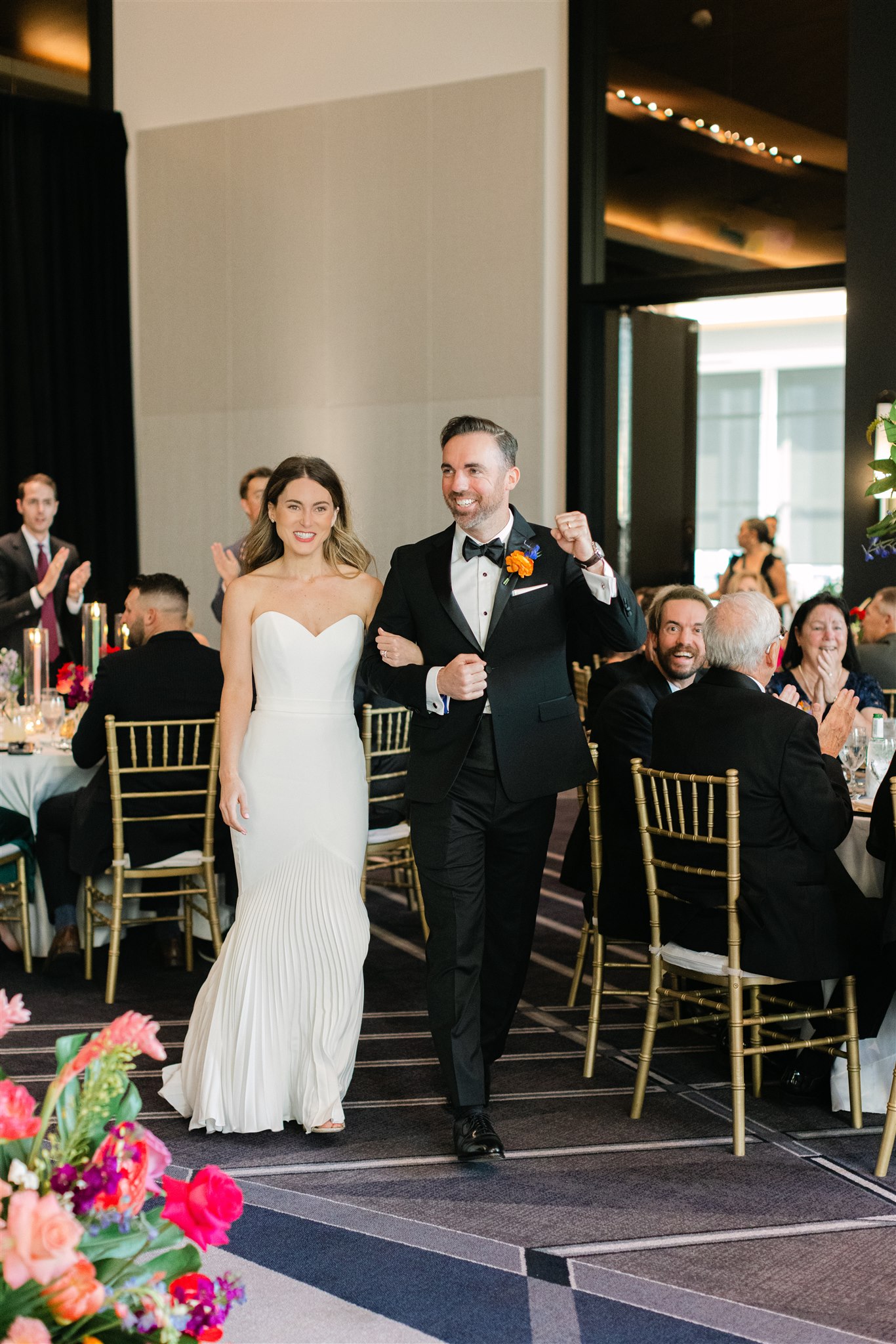 grand entrance for a dallas hotel wedding at JW Marriott