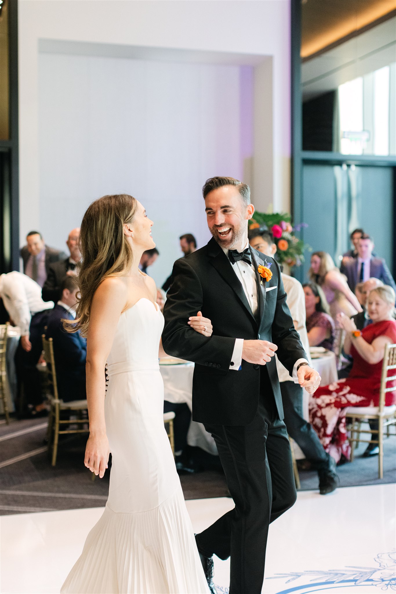 grand entrance for a dallas hotel wedding at JW Marriott