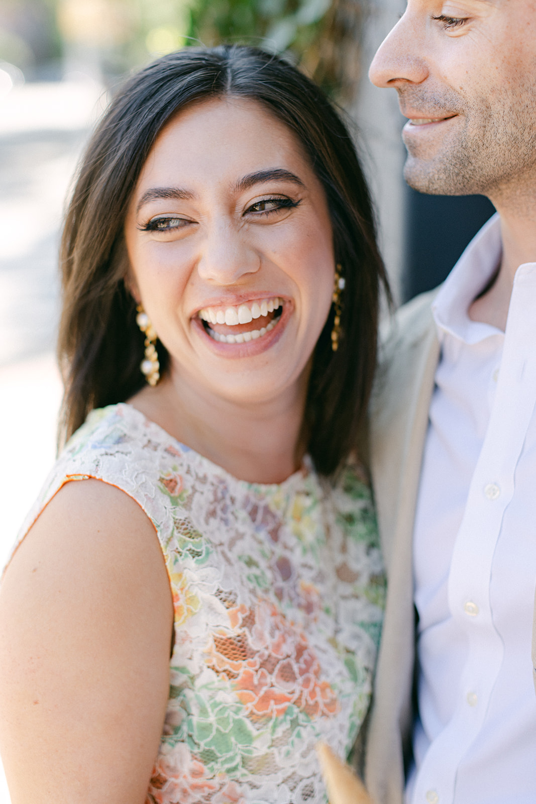 Bride and groom portraits after their European inspired elopement in NYC