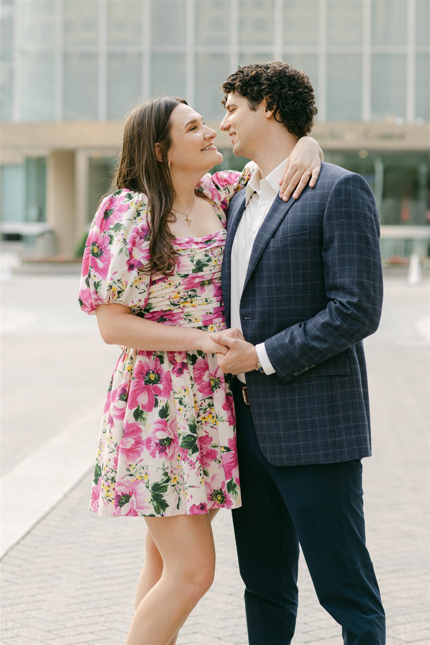 dallas arts district engagement photos