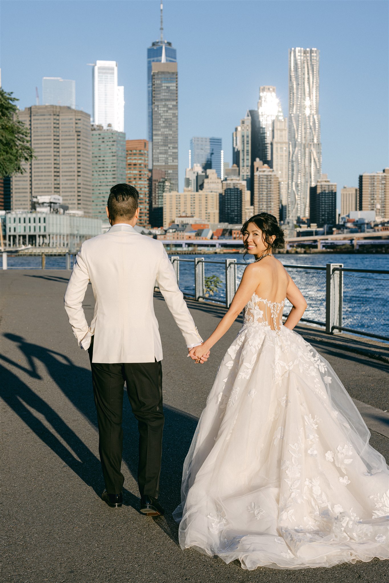 Wedding photos of a couple in NYC