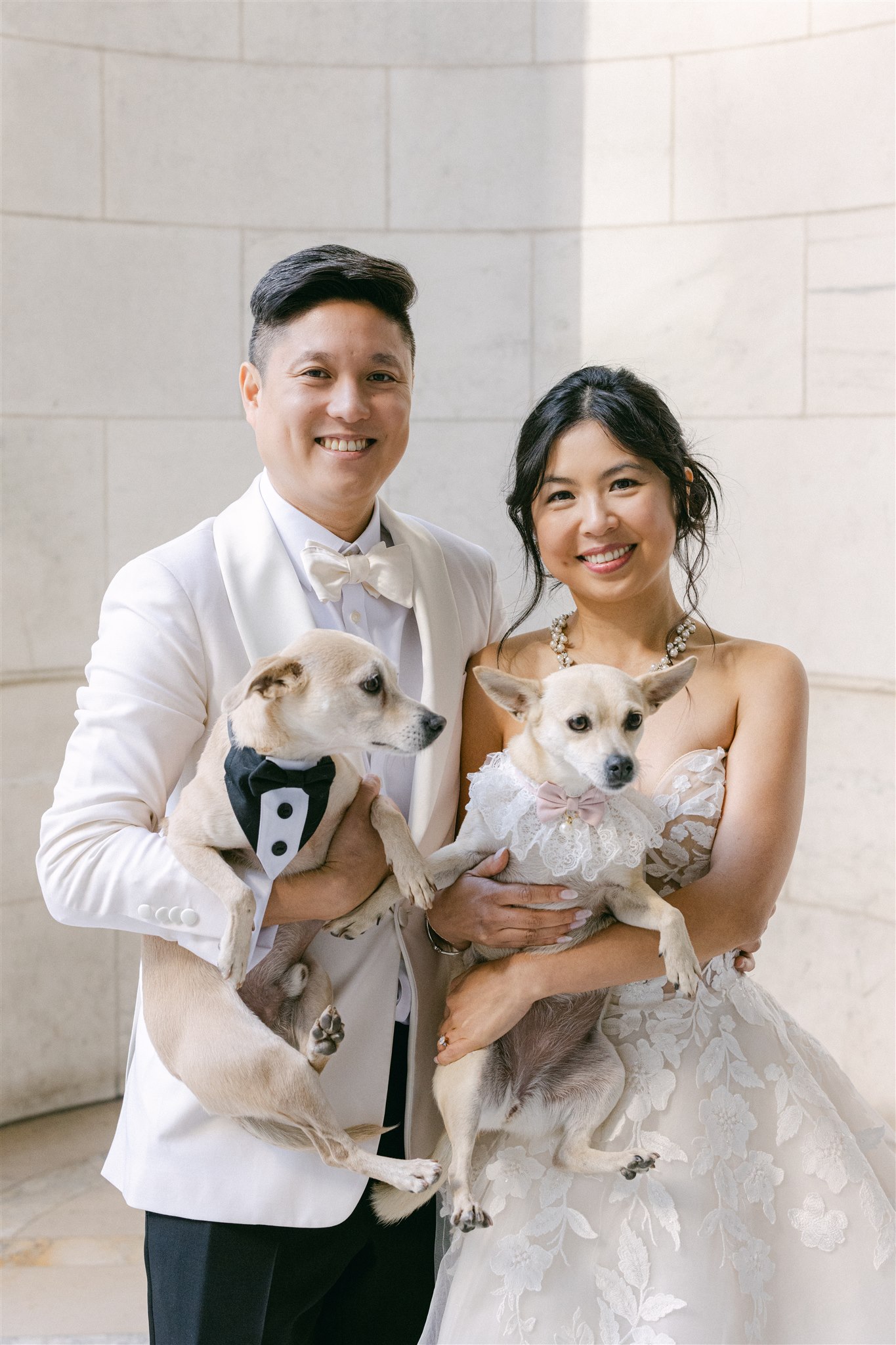 Wedding photos of a couple in NYC