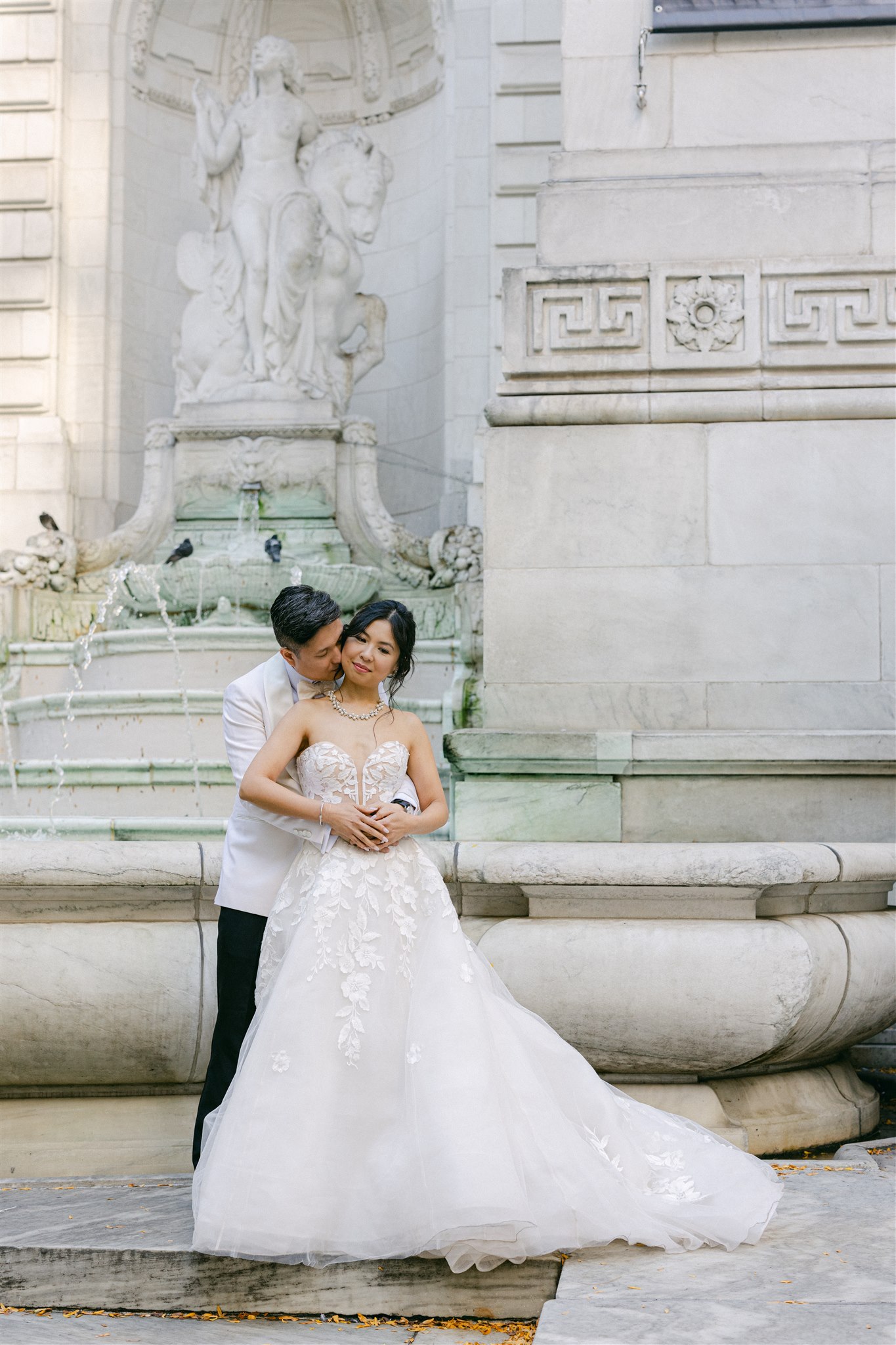 Wedding photos of a couple in NYC