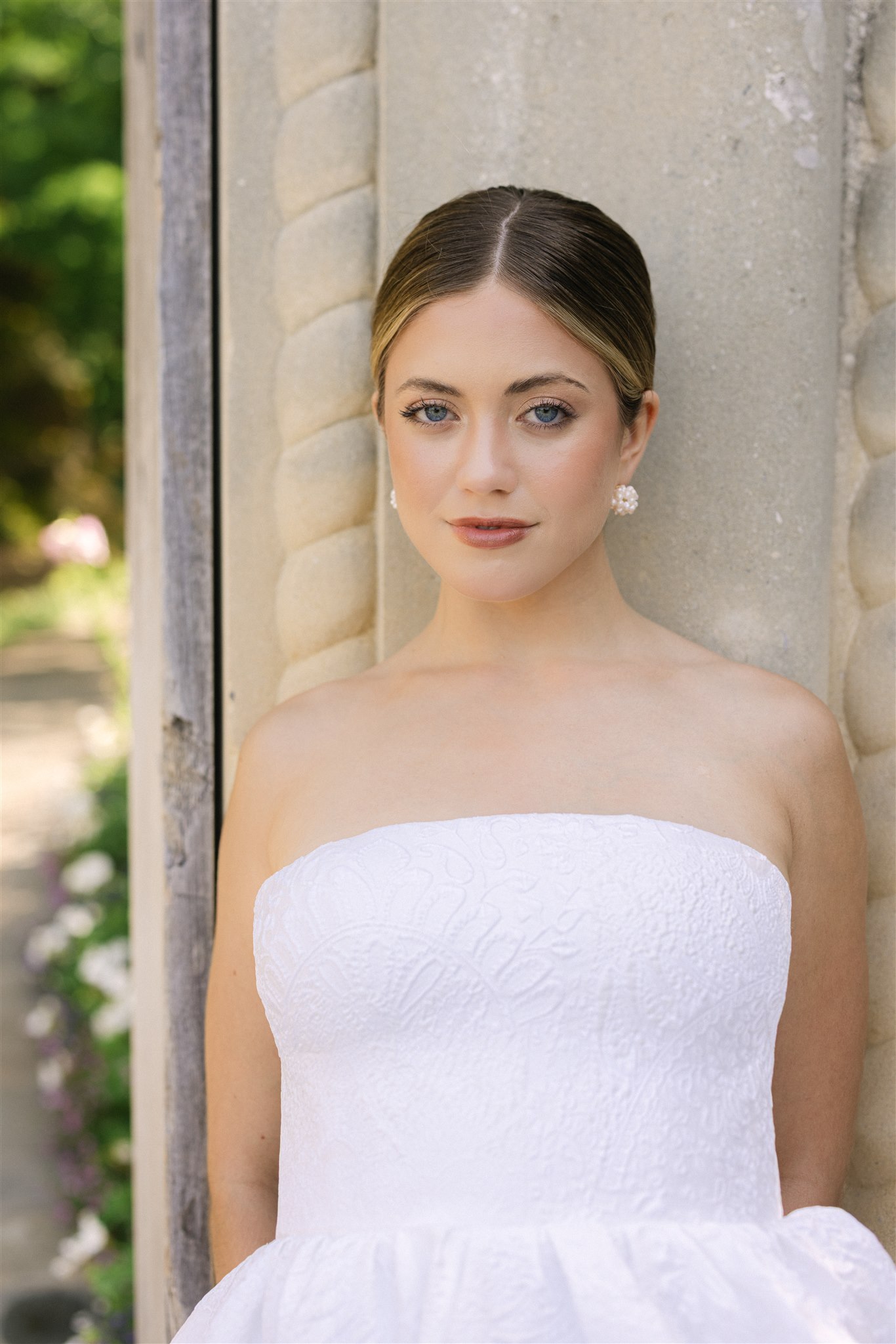 Bridal portraits at the dallas arboretum