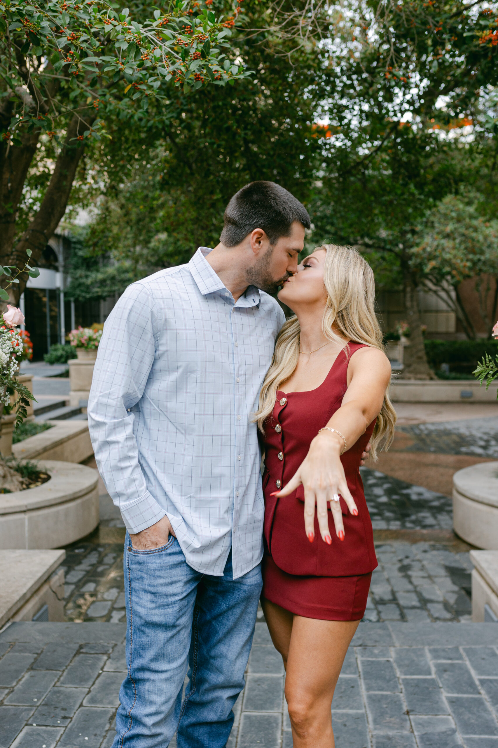 Proposal at the crescent hotel in dallas
