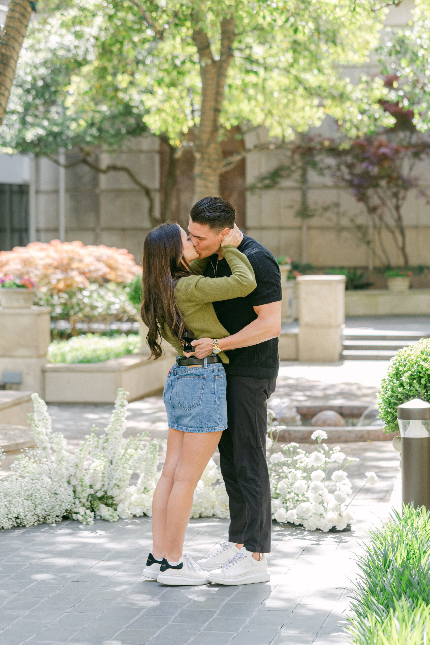 Proposal at the crescent hotel in dallas