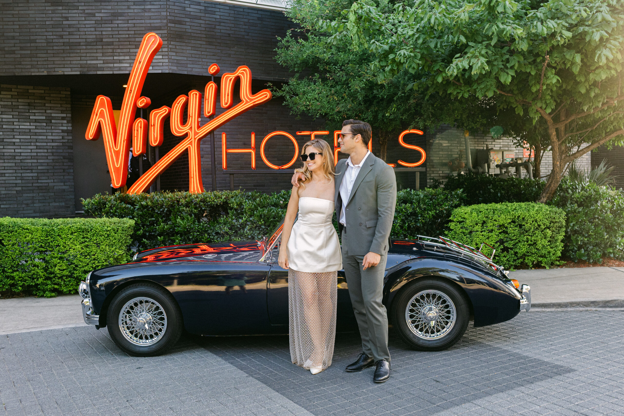 Couples photos at the virgin hotels dallas