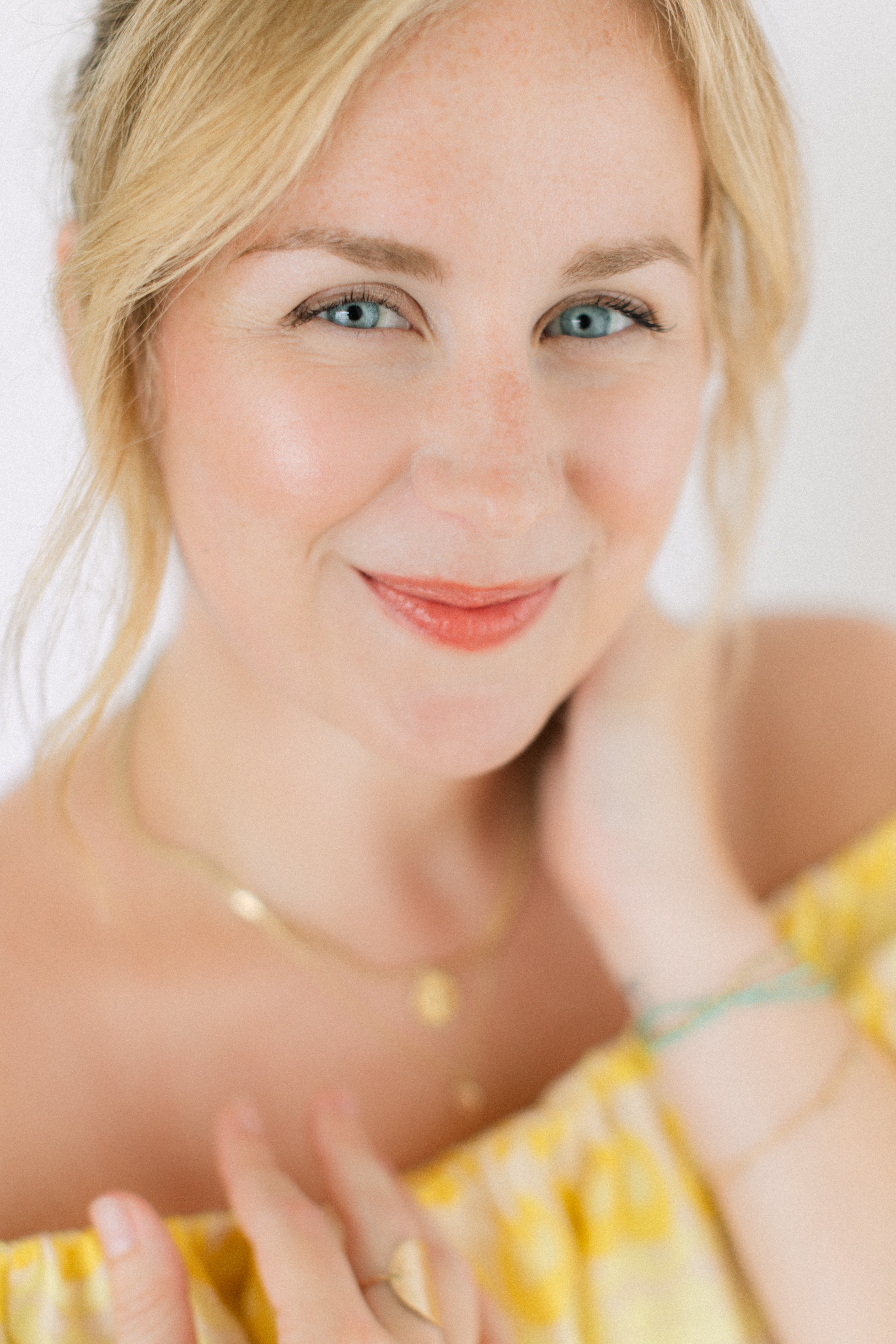 a headshot during a brand photography session