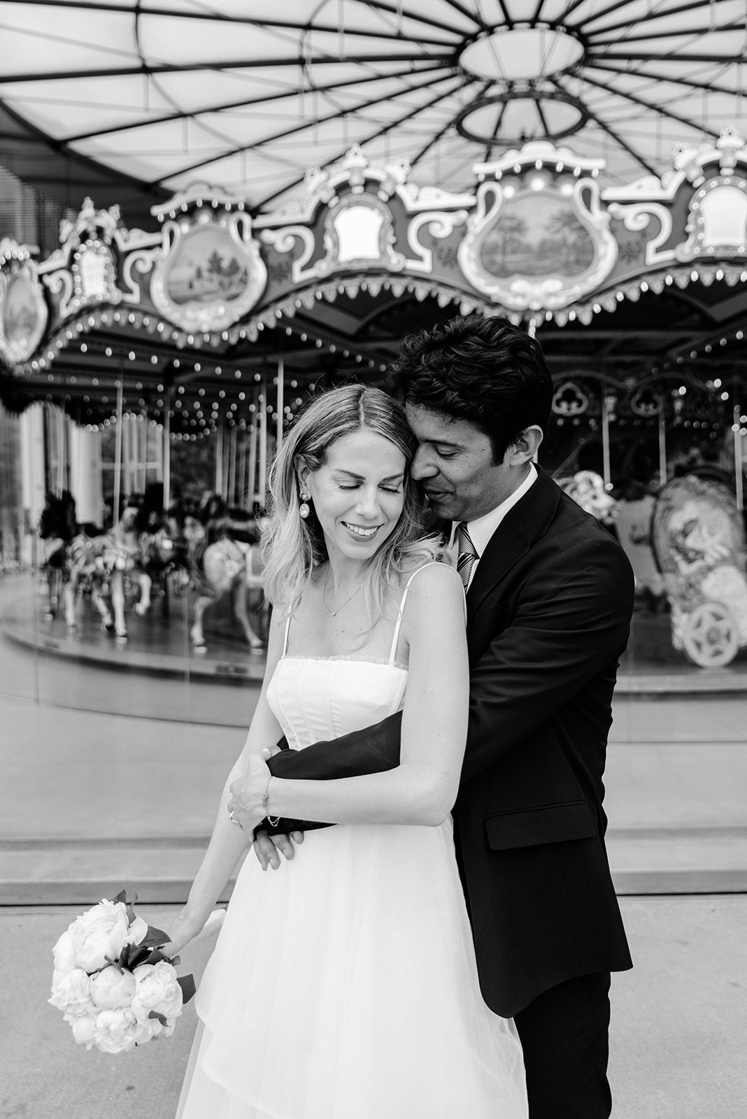 jane's carousel engagement photos