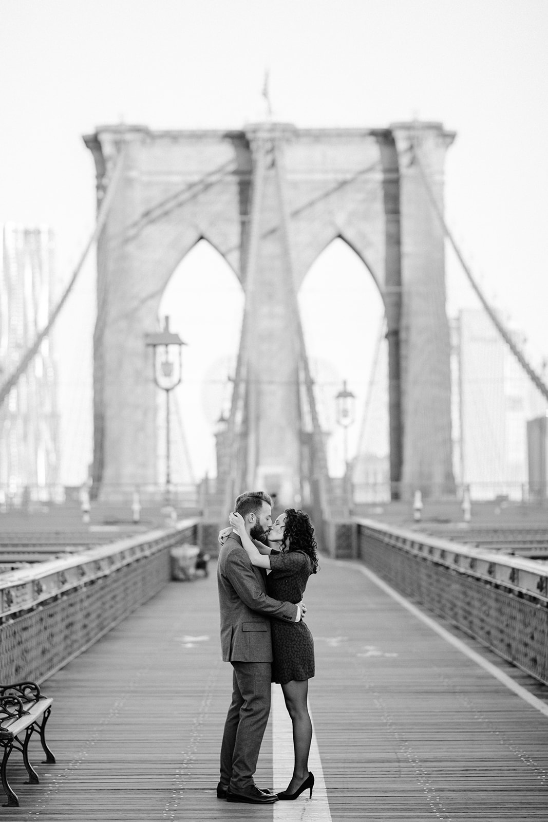 brooklyn bridge engagement photos