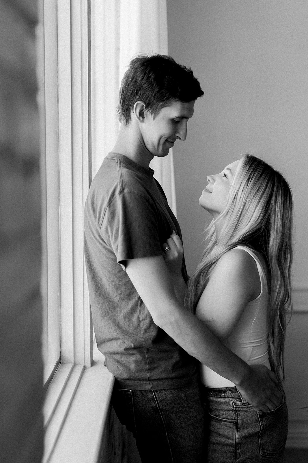 studio engagement photos in new york