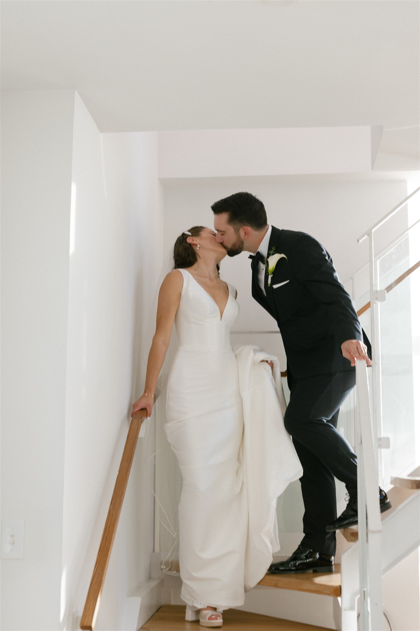 bride and groom portraits at the wythe hotel in brooklyn nyc