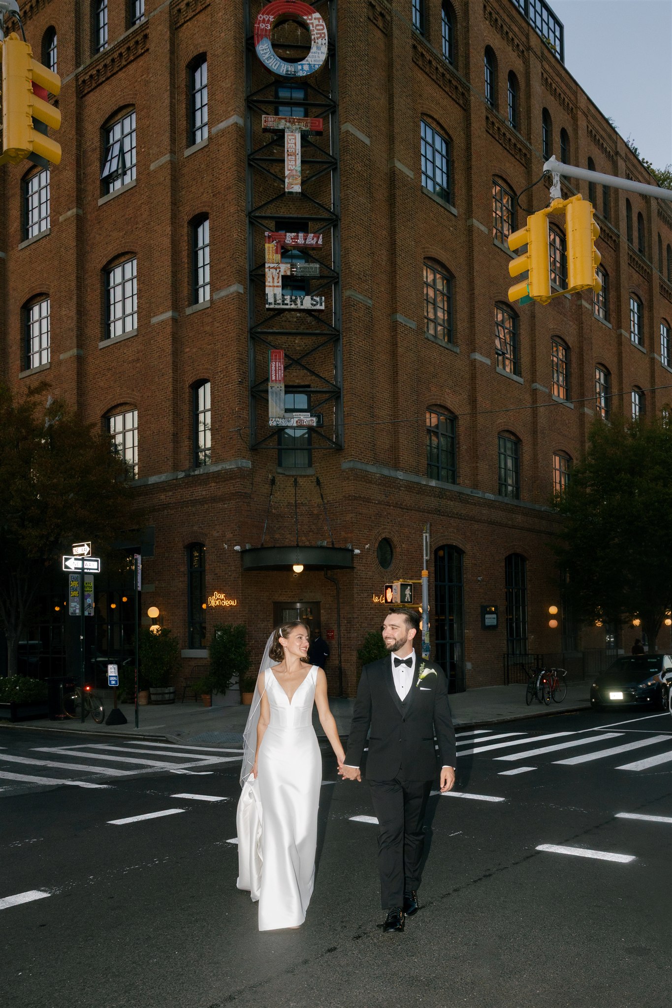 bride and groom portraits after their wedding ceremony