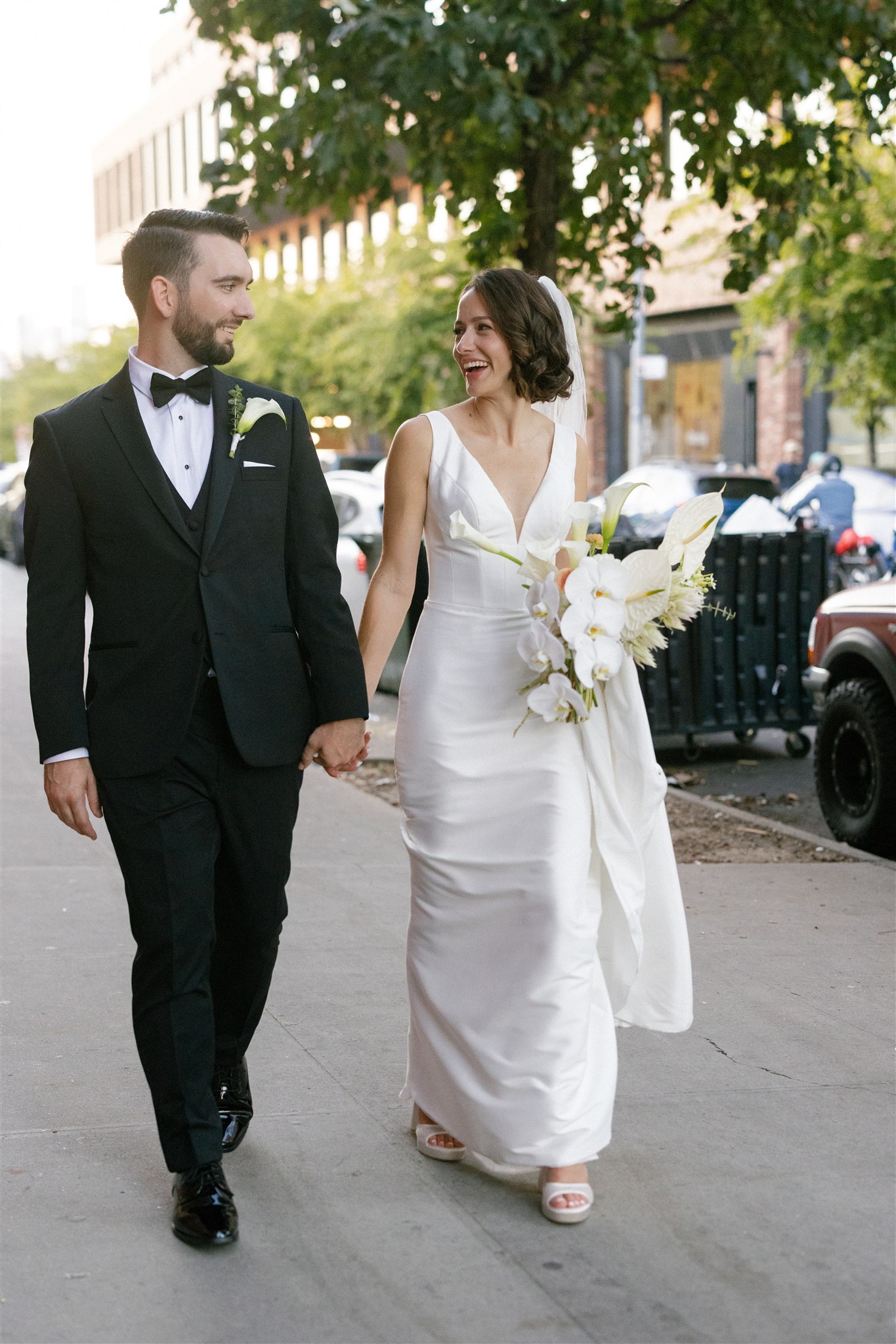 documentary bride and groom portraits after their wedding ceremony