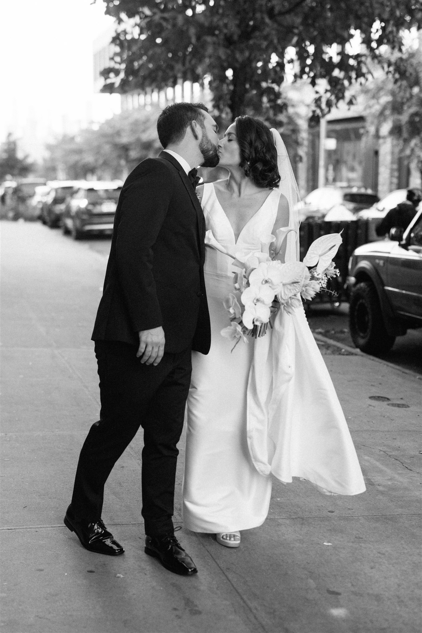 documentary bride and groom portraits after their wedding ceremony
