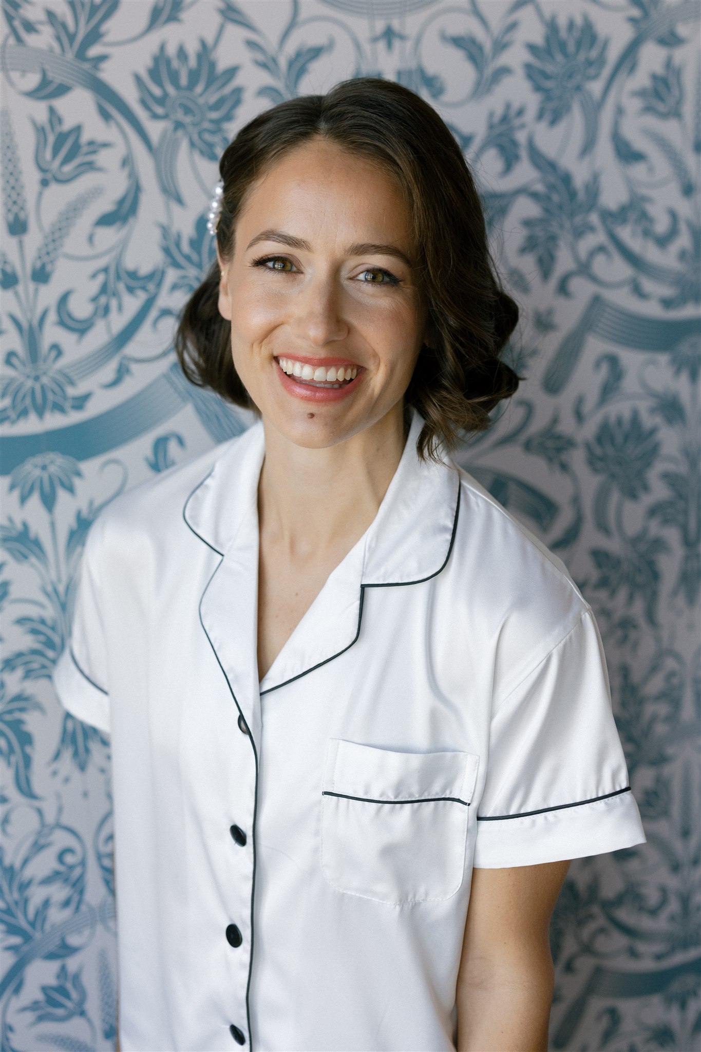 a bride getting ready for her wedding day