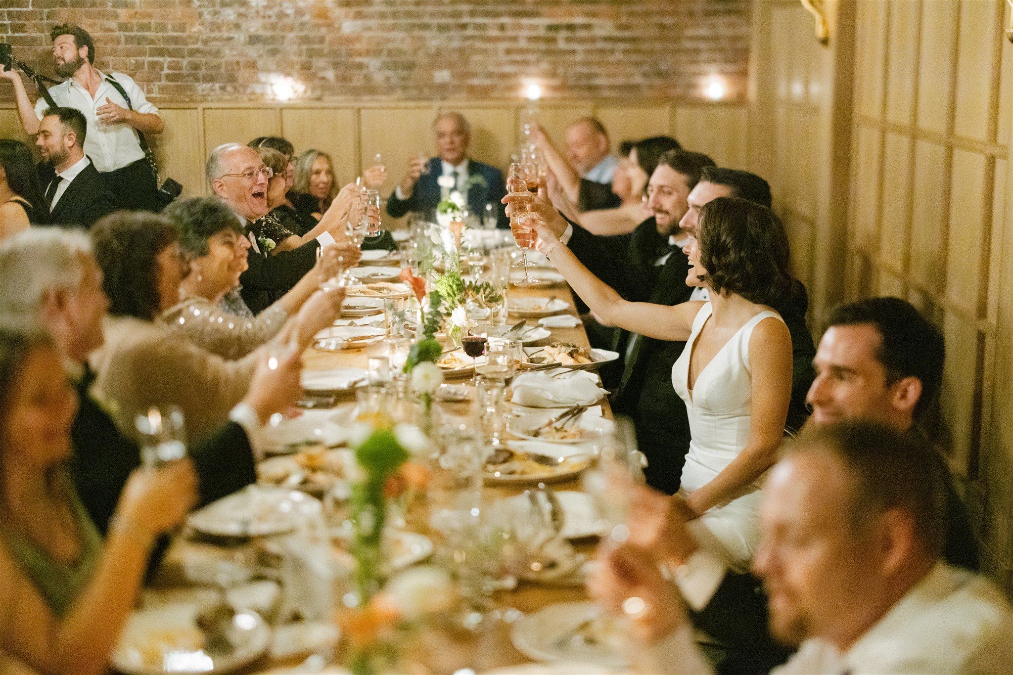 wedding reception at the wythe hotel in brooklyn nyc