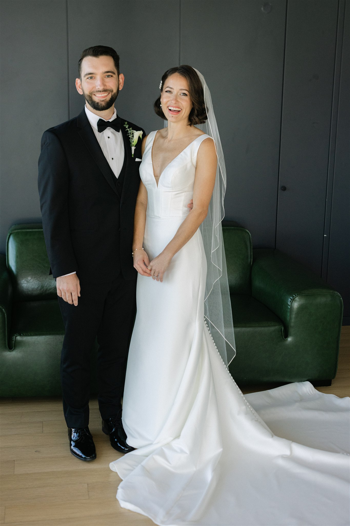 bride and groom portraits at the wythe hotel in brooklyn nyc