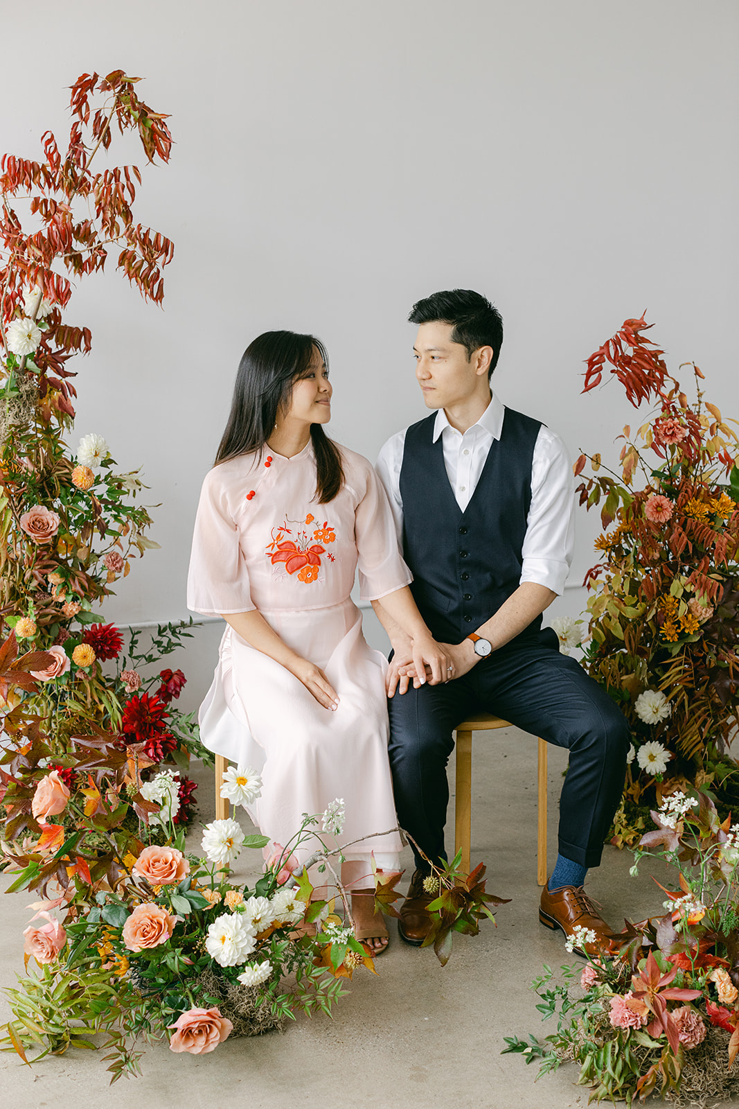 studio engagement photos in new york