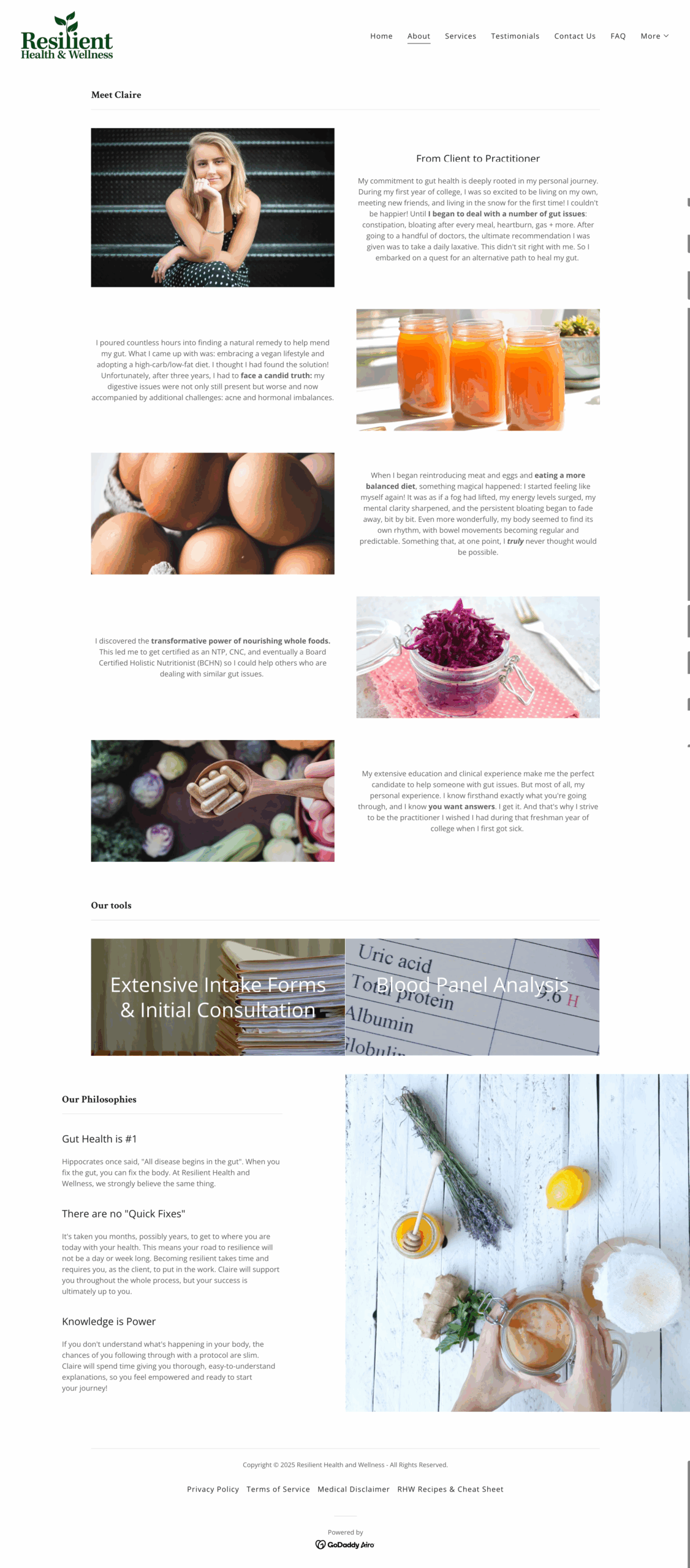 website before the make over