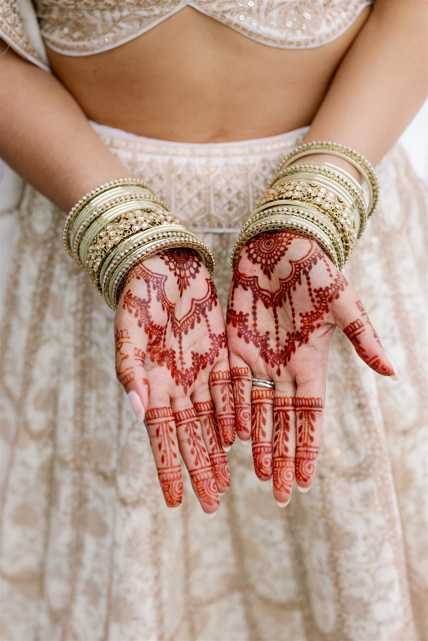 Bridal jewelry and henna for an indian wedding in NYC