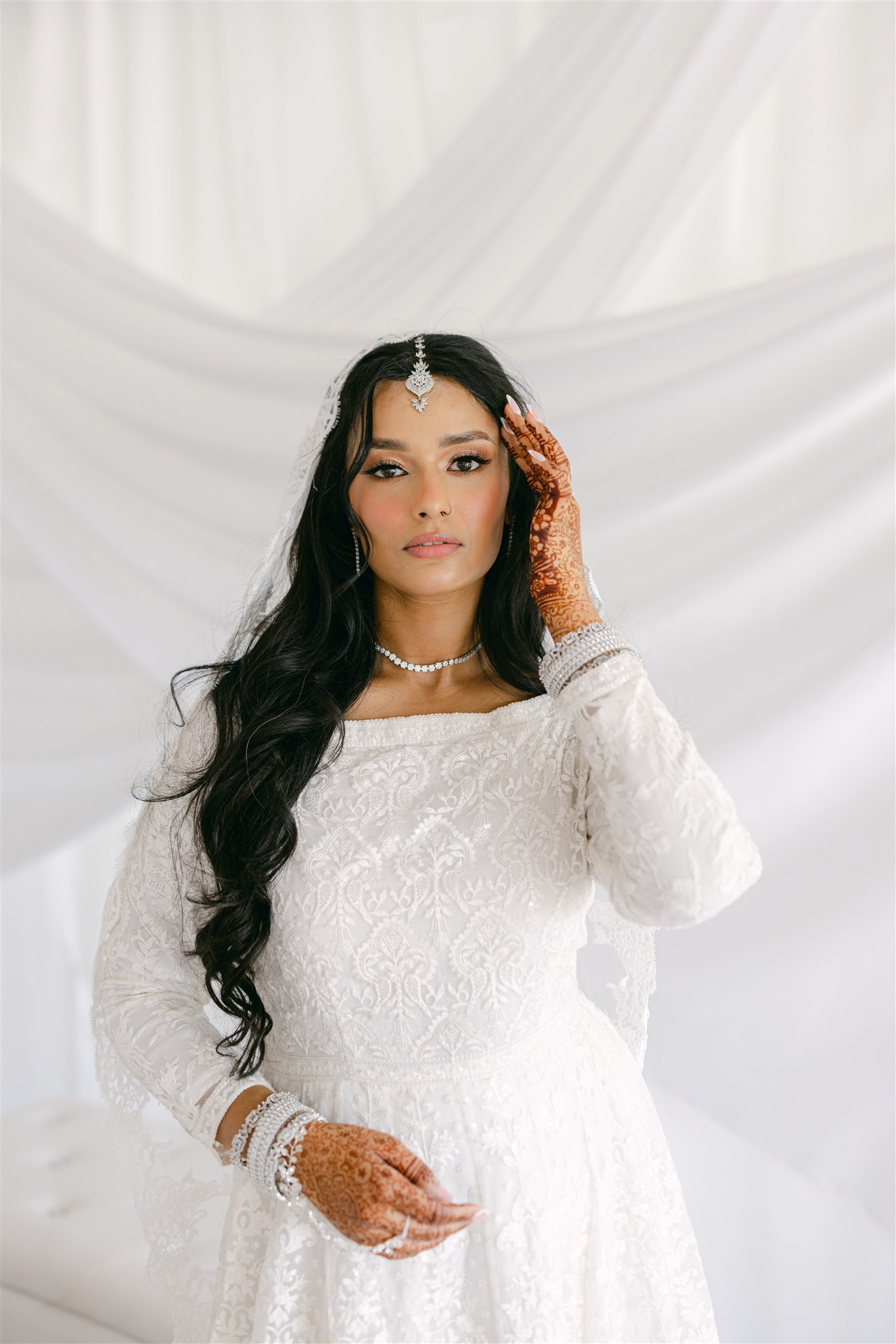 bridal portraits from an Indian wedding in Texas