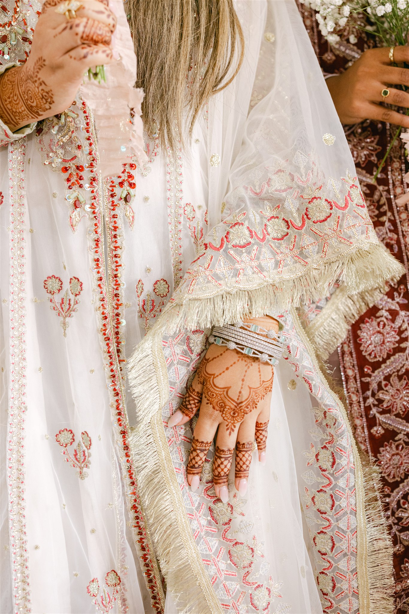 close up details from an indian wedding